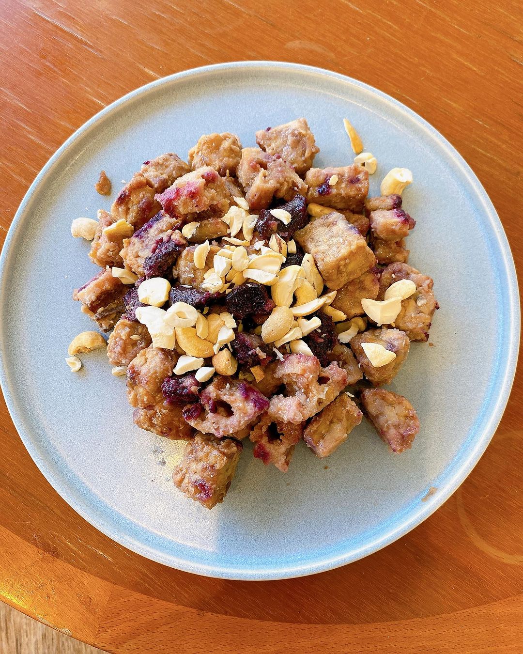 今夜何食べる?〜テンペの甘酢炒め