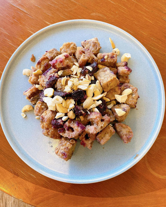 今夜何食べる?〜テンペの甘酢炒め