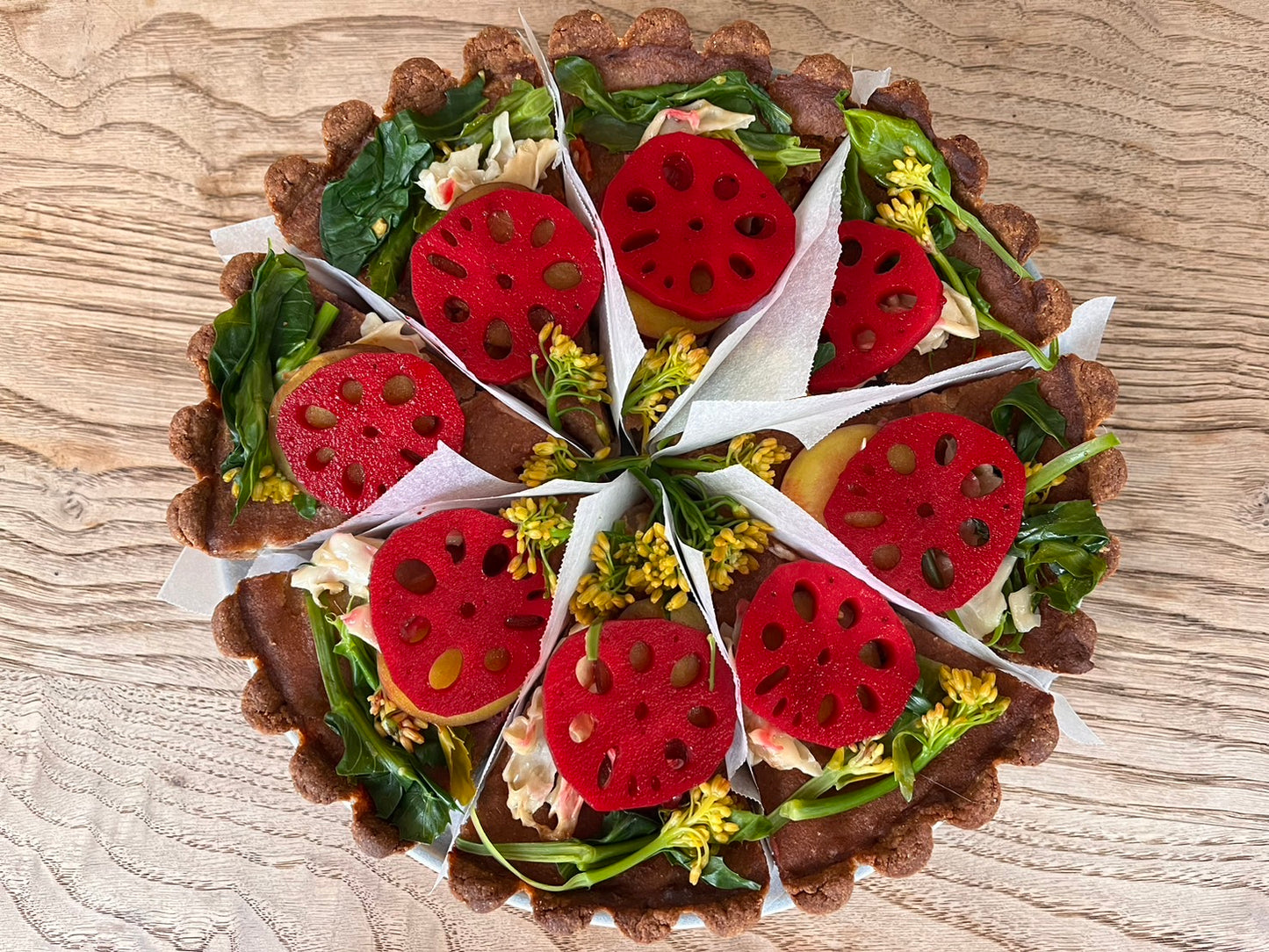Plant-based seasonal quiche (whole)